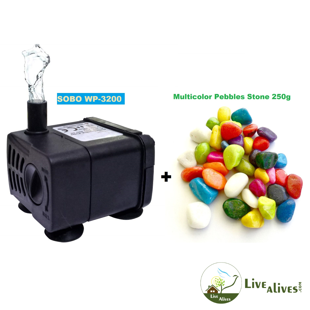 Sobo WP3200 Submersible Aquarium Water Pump (Free!!! Multicolor